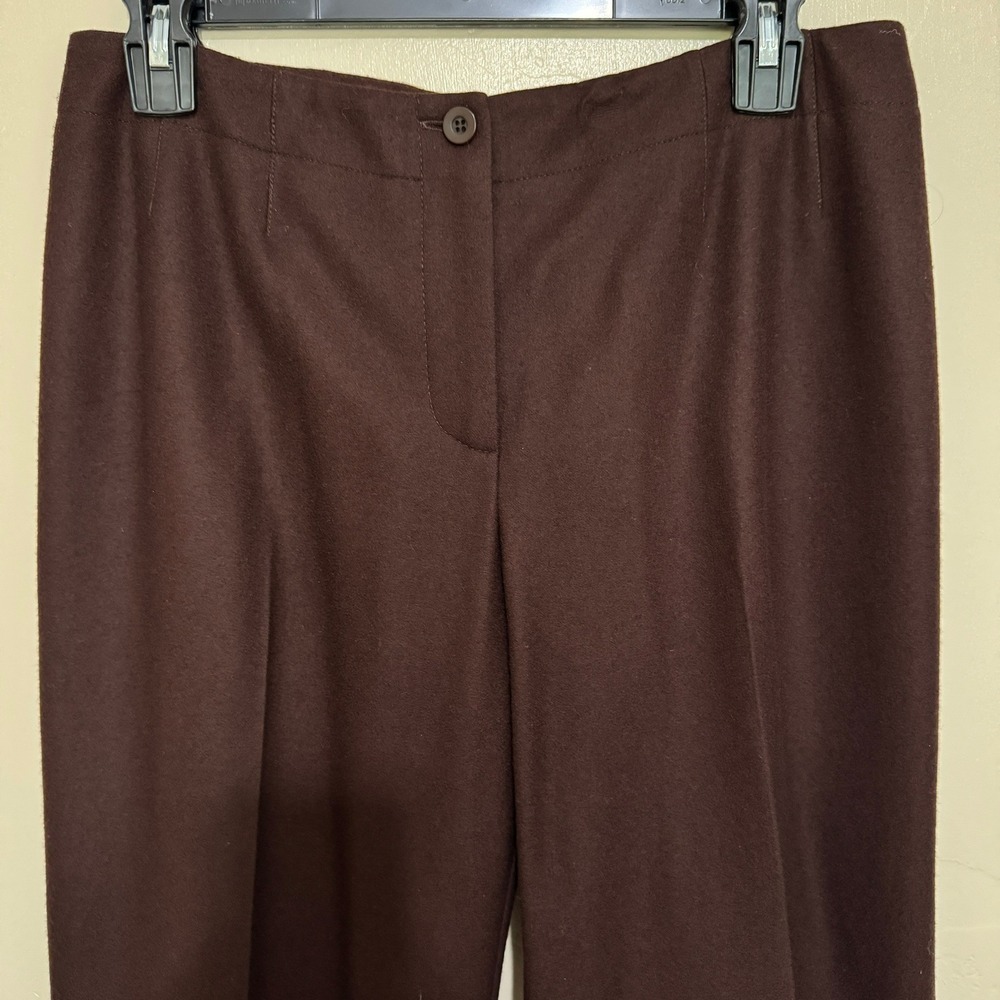 VTG NWT Harve Benard Wide Leg Chocolate Equestrian Pleated Trouser 6 Wool Tuxedo - Picture 4 of 16